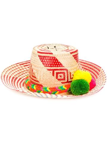 Folkloore Colombia Hat - Red