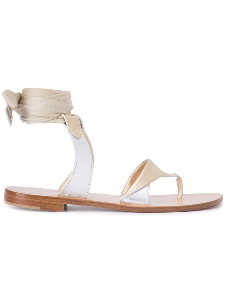 Sarah Flint Grear Sandals - Metallic