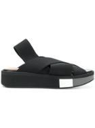 Robert Clergerie Elasticated Strap Sandals - Black