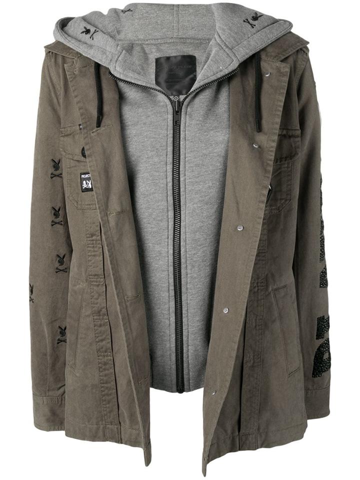 Philipp Plein Playboy Parka - Green