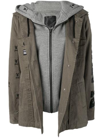 Philipp Plein Playboy Parka - Green