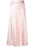 Ganni Floral Skirt - Pink