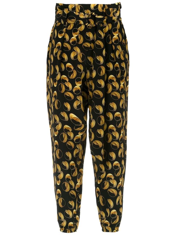 Andrea Marques Silk Trousers - Black