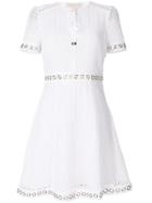 Michael Michael Kors Grommeted Lace Dress - White