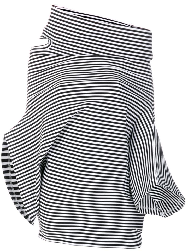 Junya Watanabe Comme Des Garçons Distorted Stripe Top - Black