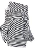 Junya Watanabe Comme Des Garçons Distorted Stripe Top - Black