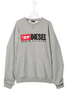 Diesel Kids Long Sleeved Sweater - Grey