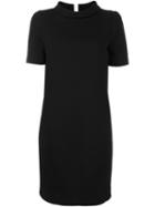 Twin-set Roll Neck Shift Dress, Women's, Size: Medium, Black, Polyester/spandex/elastane/wool