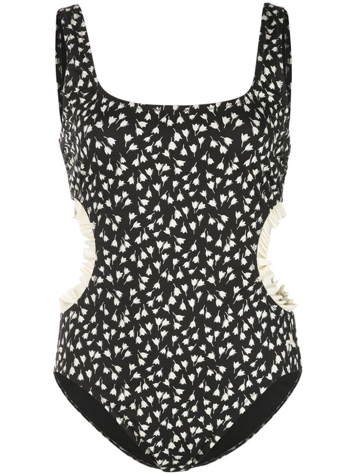Morgan Lane Richie Floral Print Swimsuit - Black