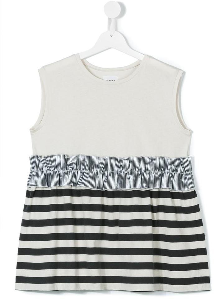 Douuod Kids - Teen Panelled Top - Kids - Cotton - 14 Yrs, Nude/neutrals