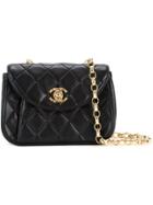 Chanel Vintage Small Quilted Shoulder Bag - Black