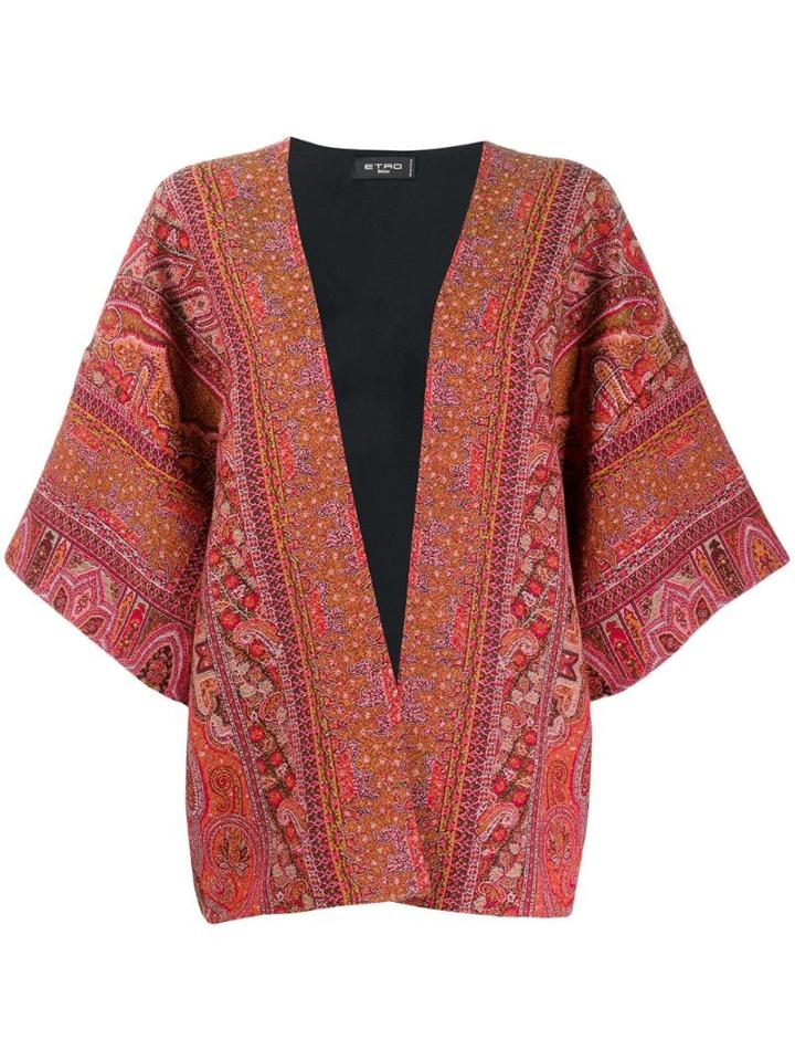Etro All-over Jacquard Jacket - Red