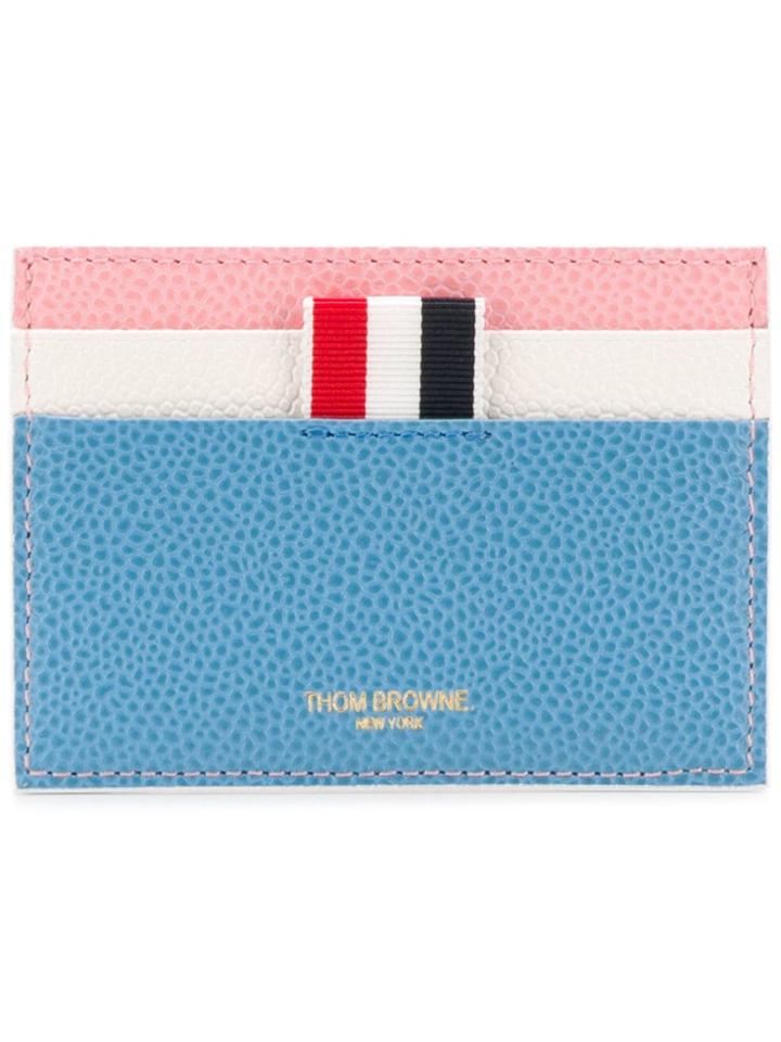 Thom Browne Leather Cardholder - Blue