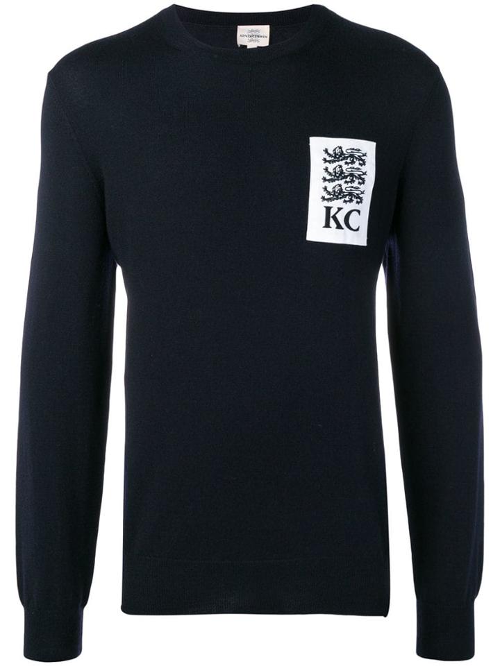 Kent & Curwen Three Lions Sweater - Blue