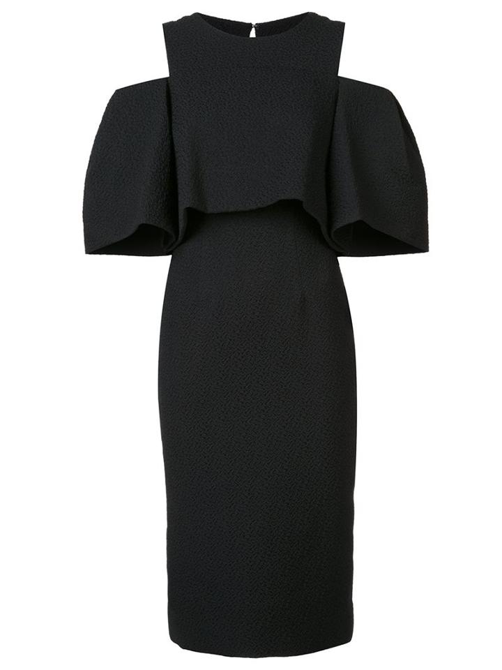 Monique Lhuillier Cold-shoulder Dress