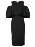 Monique Lhuillier Cold-shoulder Dress