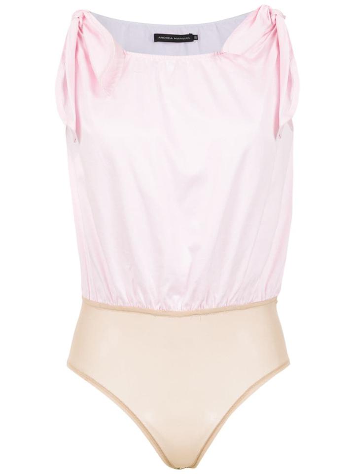 Andrea Marques Laços Bodysuit - Pink & Purple