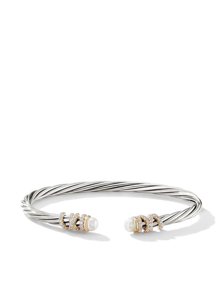 David Yurman Sterling Silver And 18kt Yellow Gold Helena Pearl And