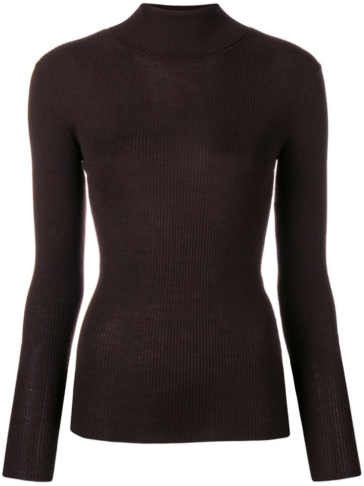 P.a.r.o.s.h. Roll Neck Sweatshirt - Brown