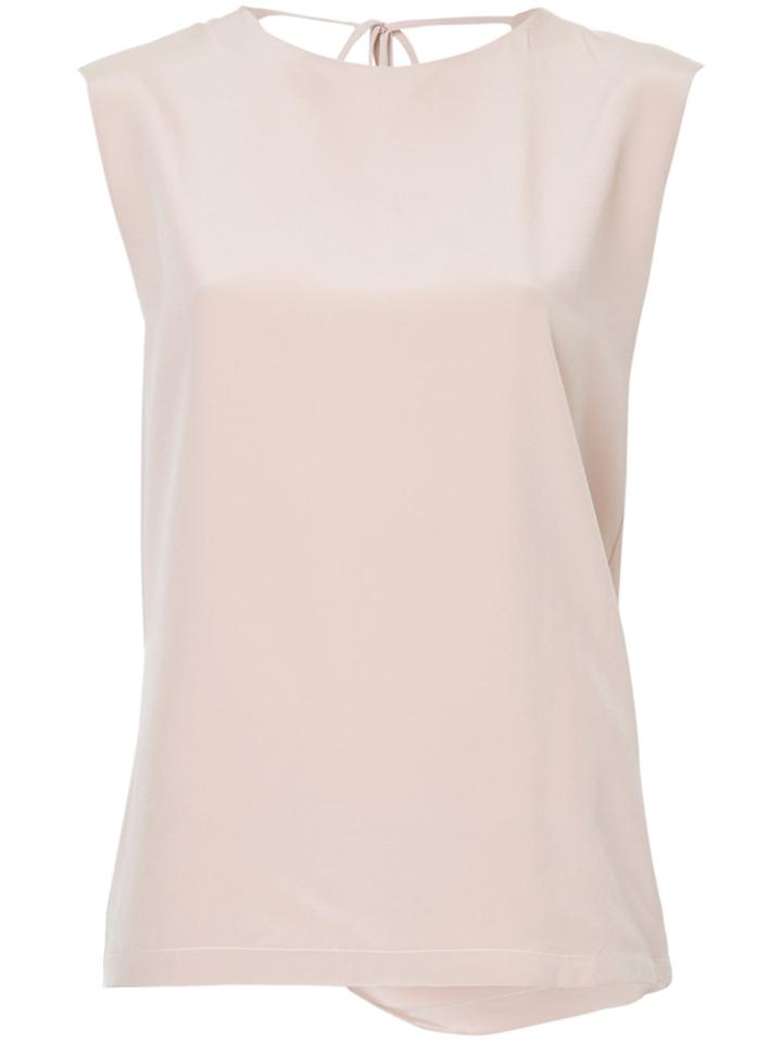 Kacey Devlin Collapse Back Draped Top - Pink & Purple