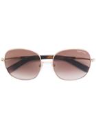 Tom Ford Eyewear Georgina Sunglasses - Metallic