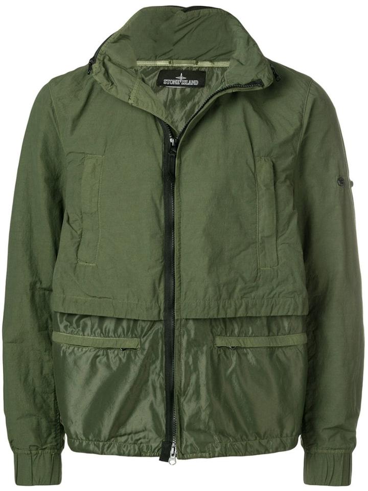 Stone Island Shadow Project Zipped Fitted Jacket - Green