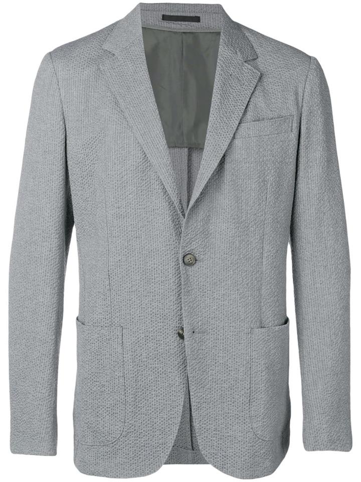 Z Zegna Classic Single-breasted Blazer - Grey