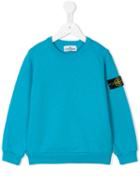 Stone Island Kids Crew Neck Sweatshirt, Boy's, Size: 8 Yrs, Blue