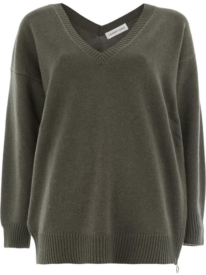 Lamberto Losani V-neck Jumper - Green