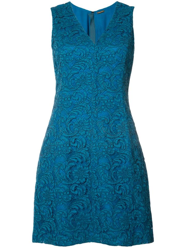 Adam Lippes - Lace Mini Dress - Women - Cotton - 0, Blue, Cotton