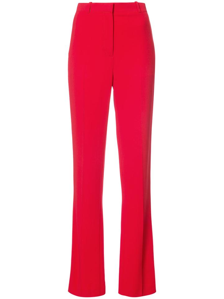 Givenchy - Tailored Straight Leg Trousers - Women - Spandex/elastane/viscose - 34, Red, Spandex/elastane/viscose