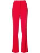 Givenchy - Tailored Straight Leg Trousers - Women - Spandex/elastane/viscose - 34, Red, Spandex/elastane/viscose