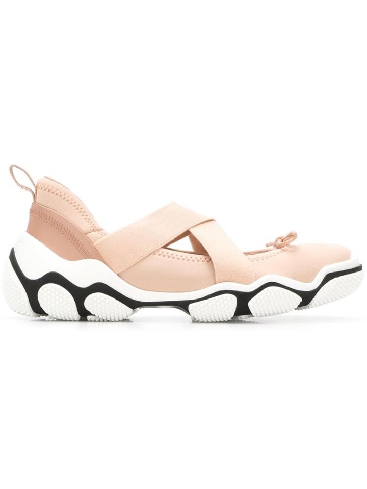 Red Valentino Red (v) Ankle Tie Sneakers - Neutrals