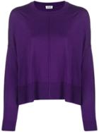 Liu Jo Crew-neck Knit Sweater - Purple