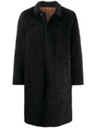 Hevo Oversized Single-breasted Coat - Black