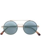 Vera Wang Round Frame Sunglasses, Women's, Brown, Stainless Steel
