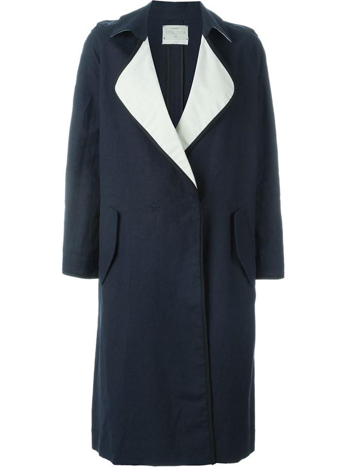 Forte Forte Contrast Lapel Trench Coat