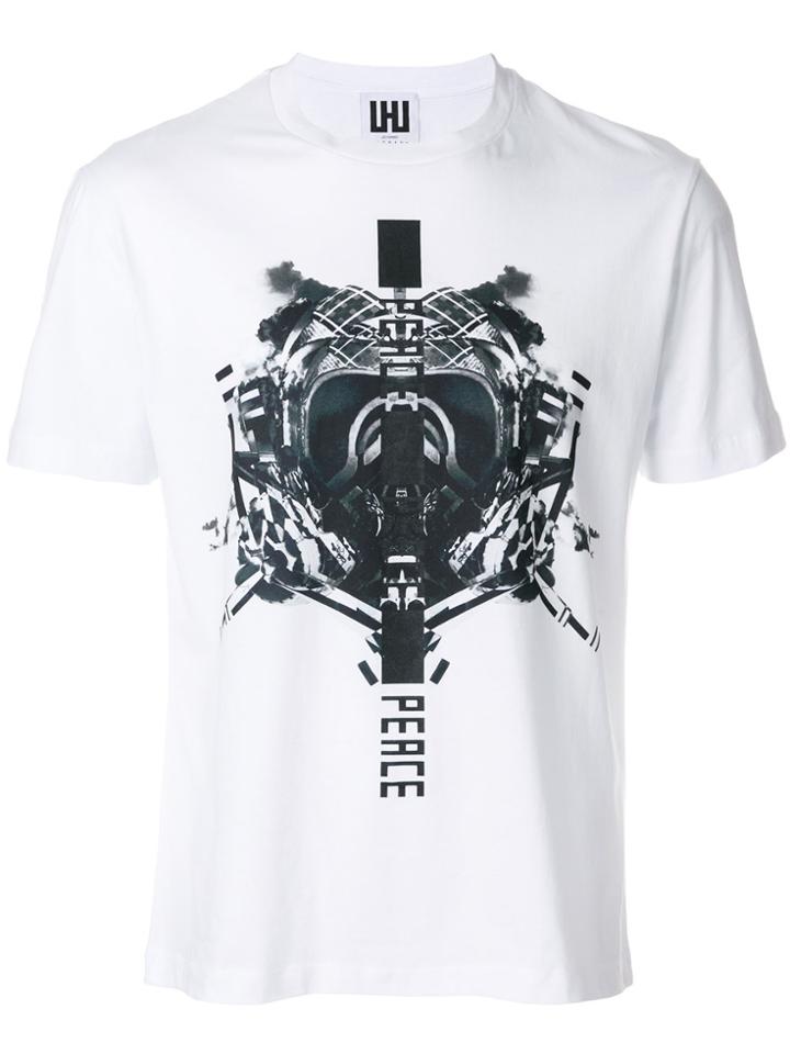 Les Hommes Urban Printed T-shirt - White