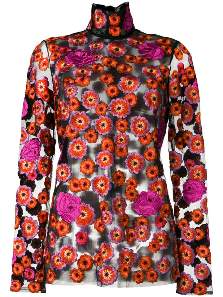 Joseph Embroidered Floral Top - Multicolour