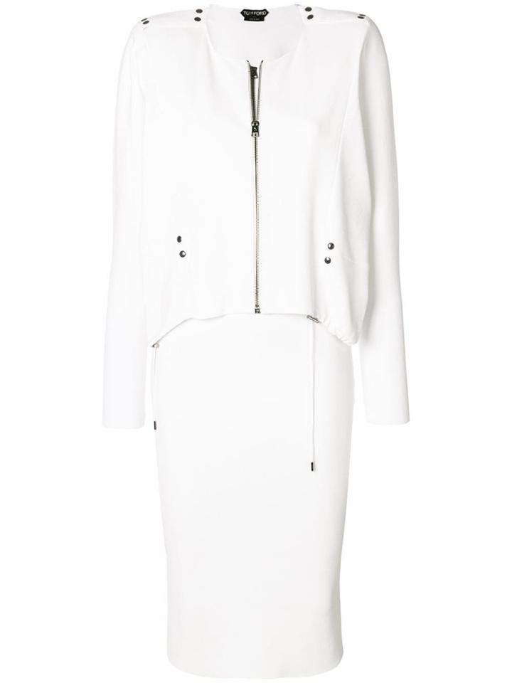 Tom Ford Zipped Jacket-dress - White