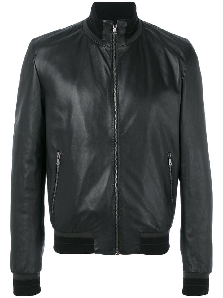 Dolce & Gabbana Classic Biker Jacket - Black