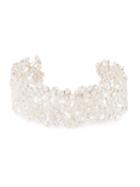Natasha Collis Small Cobbled Cuff, Women's, Metallic, Sterling Silver
