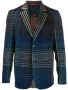 Missoni Tartan Patterned Blazer - Blue