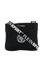 Plein Sport Tiger Patch Messenger Bag - Black