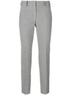 Peserico Cropped Cigarette Trousers - Grey