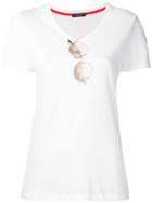 Loveless - Sunglasses Print T-shirt - Women - Cotton/rayon - 34, White, Cotton/rayon
