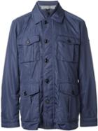 Hackett Concealed Zip Fastening Jacket, Men's, Size: Medium, Blue, Nylon
