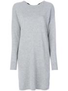 Chinti & Parker Bow Sweater Dress - Grey