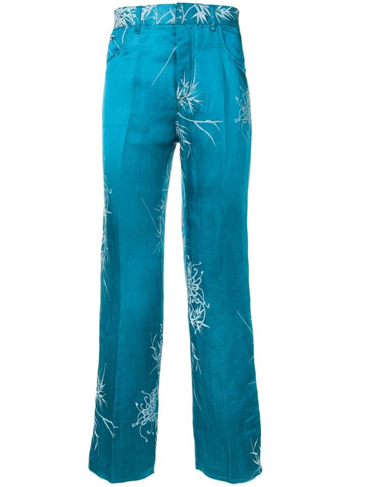 Haider Ackermann Jacquard Trousers - Blue