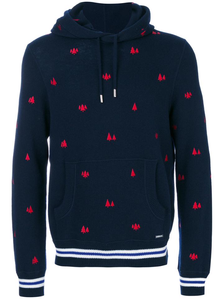 Dsquared2 Pine Tree Hoodie - Blue